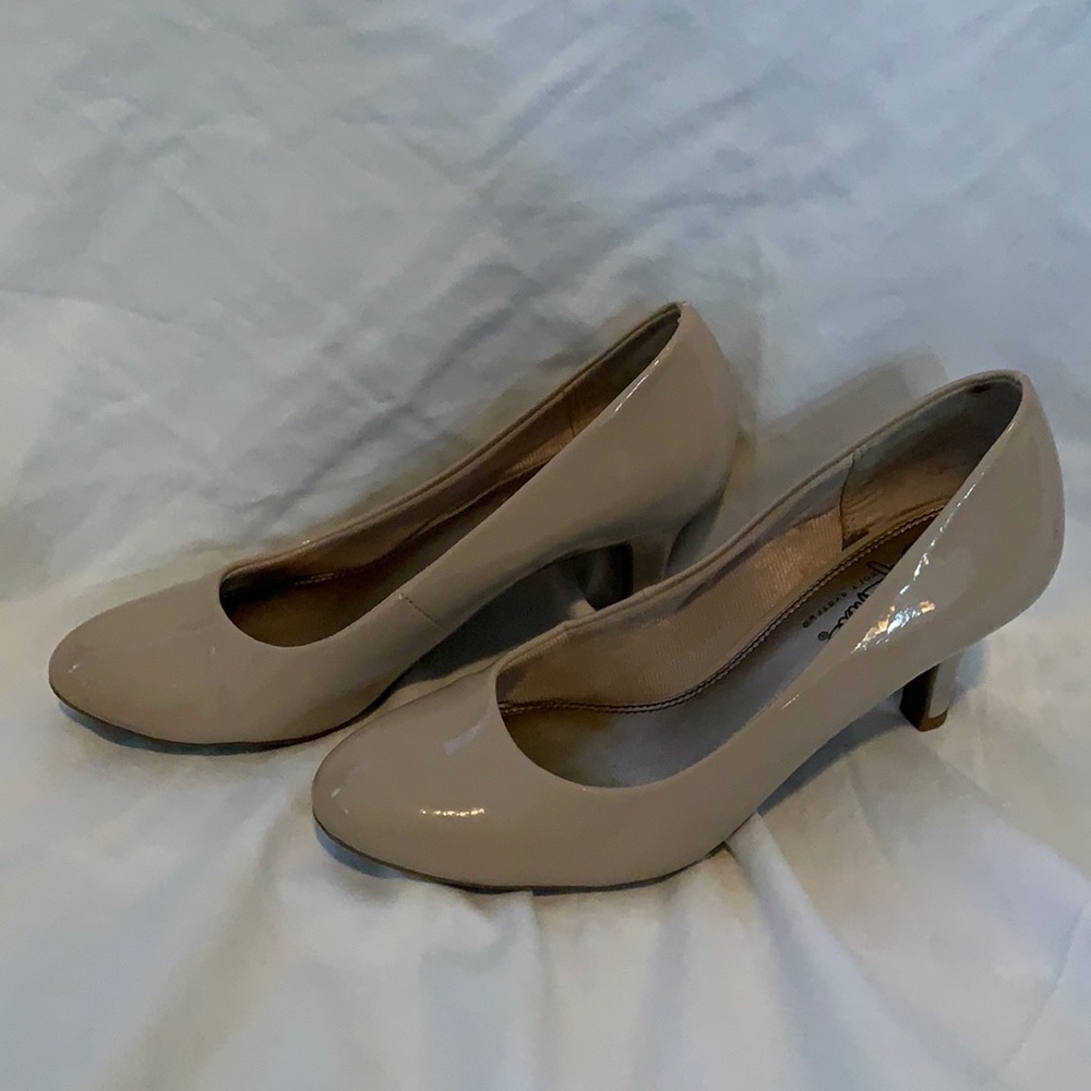 Gently used beige heels